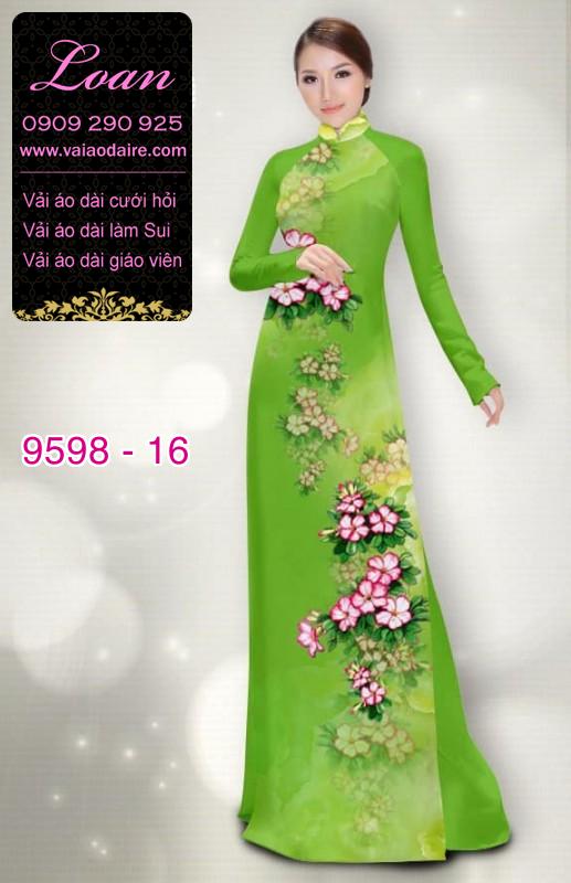 Vải áo dài hoa dây