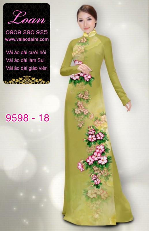 Vải áo dài hoa dây