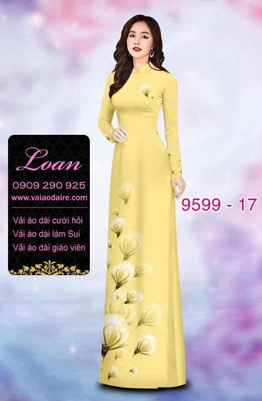 Vải áo dài hoa dây