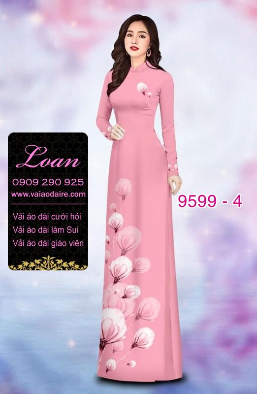 Vải áo dài hoa dây