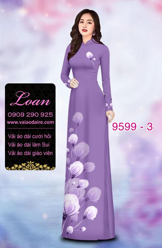 Vải áo dài hoa dây