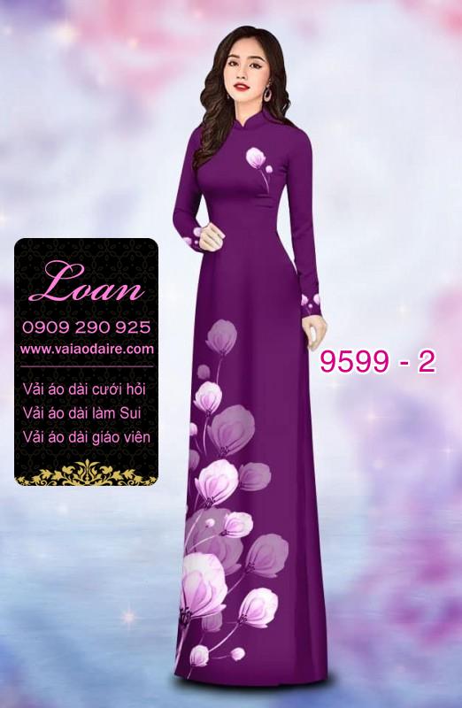 Vải áo dài hoa dây
