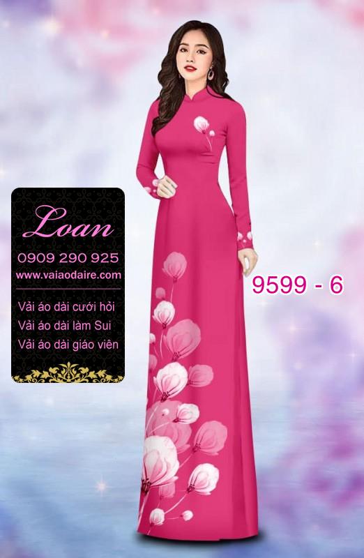 Vải áo dài hoa dây
