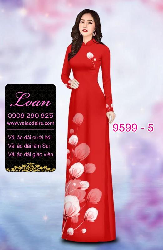 Vải áo dài hoa dây