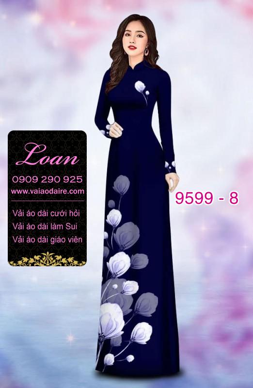 Vải áo dài hoa dây