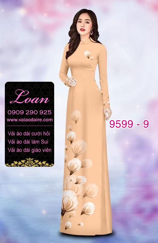 Vải áo dài hoa dây
