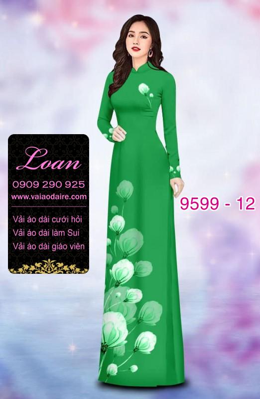Vải áo dài hoa dây