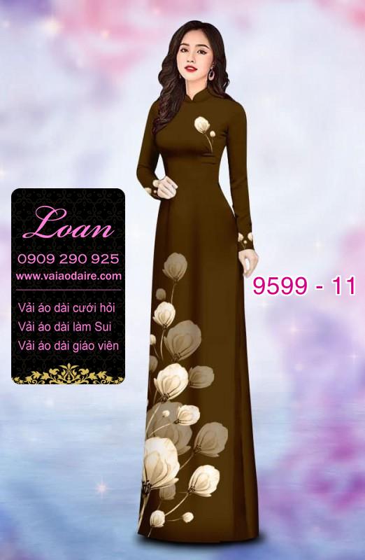 Vải áo dài hoa dây