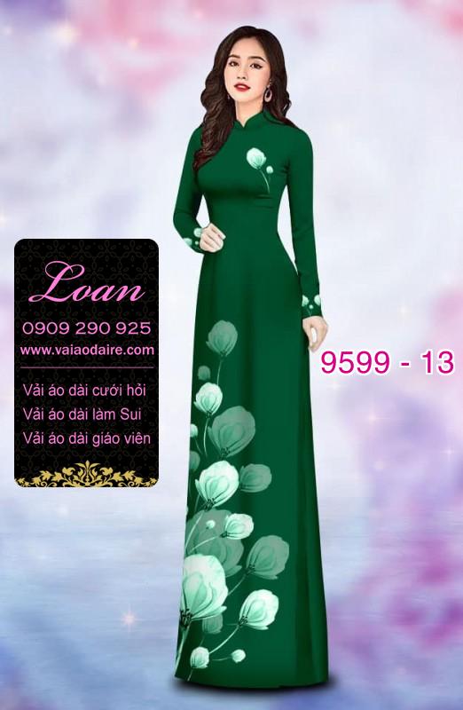 Vải áo dài hoa dây