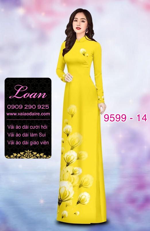Vải áo dài hoa dây