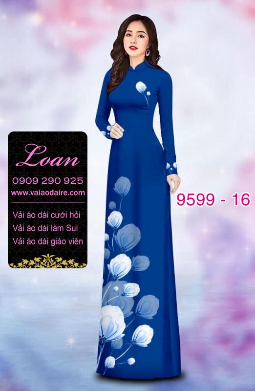 Vải áo dài hoa dây