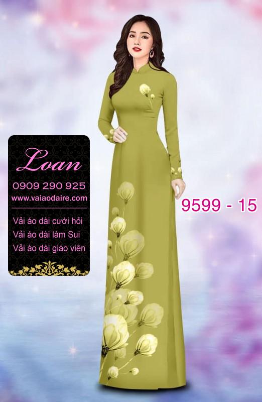 Vải áo dài hoa dây