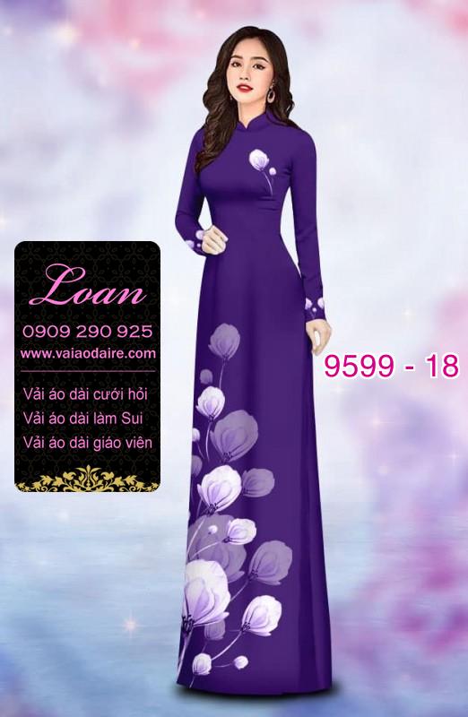 Vải áo dài hoa dây