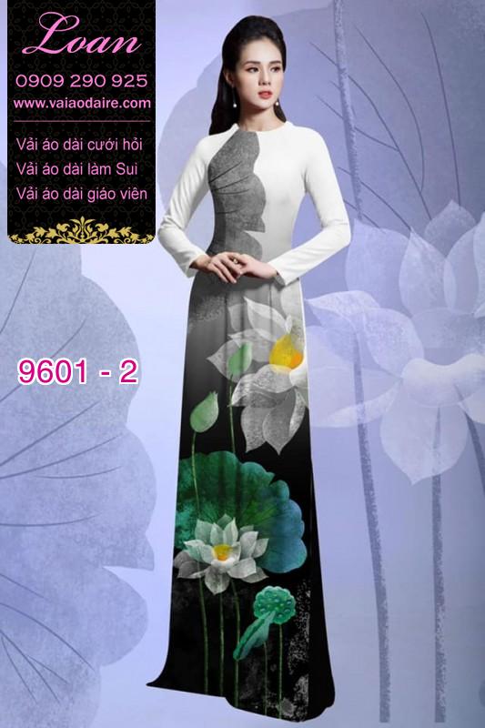 Vải áo dài hoa Sen
