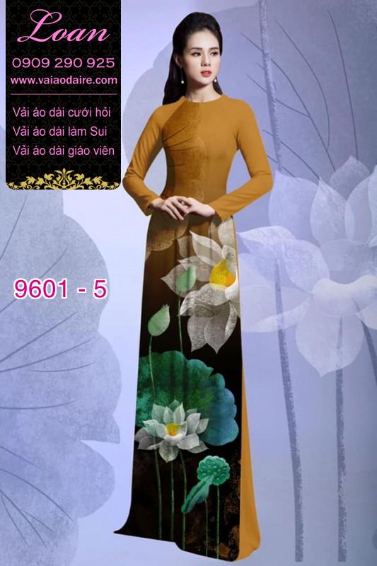 Vải áo dài hoa Sen