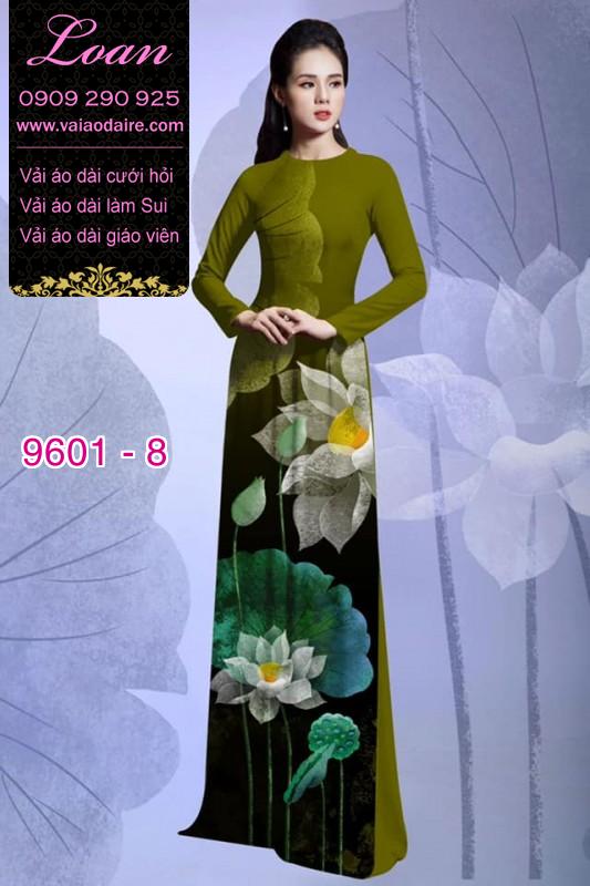 Vải áo dài hoa Sen
