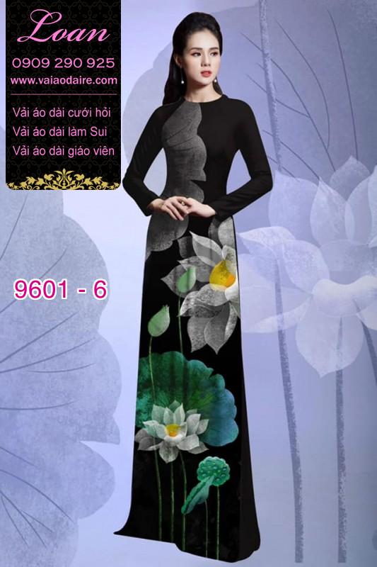 Vải áo dài hoa Sen