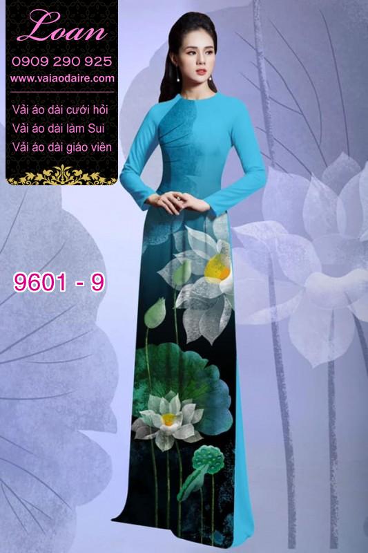 Vải áo dài hoa Sen