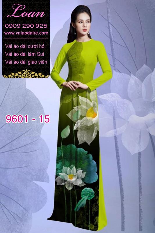 Vải áo dài hoa Sen