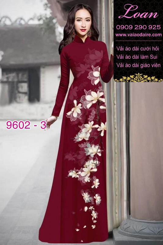 Vải áo dài hoa dây