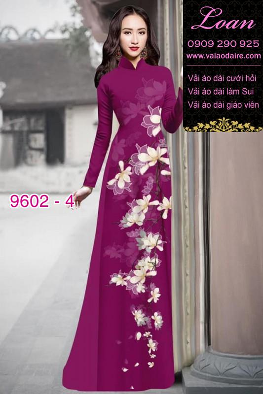 Vải áo dài hoa dây