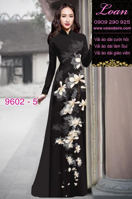 Vải áo dài hoa dây