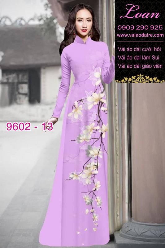 Vải áo dài hoa dây