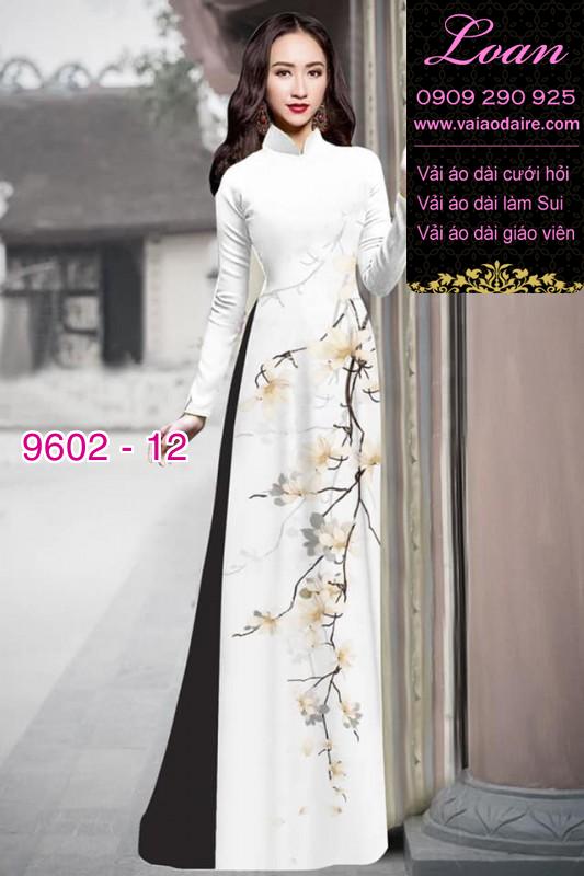 Vải áo dài hoa dây