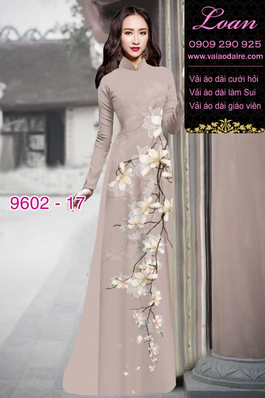 Vải áo dài hoa dây