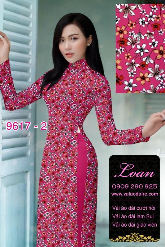 Vải áo dài hoa nhí