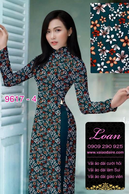 Vải áo dài hoa nhí