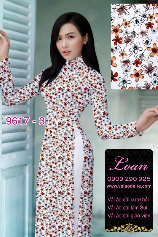 Vải áo dài hoa nhí