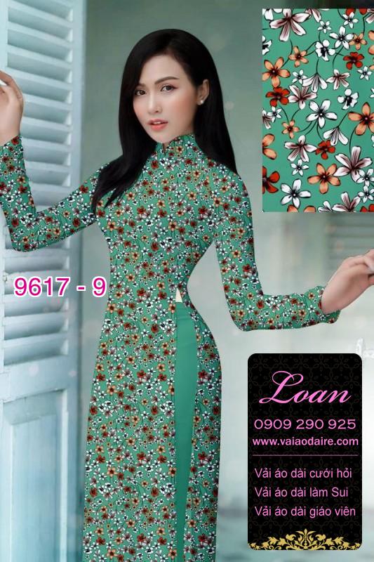 Vải áo dài hoa nhí