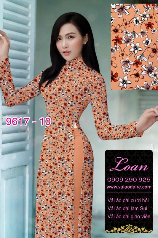 Vải áo dài hoa nhí