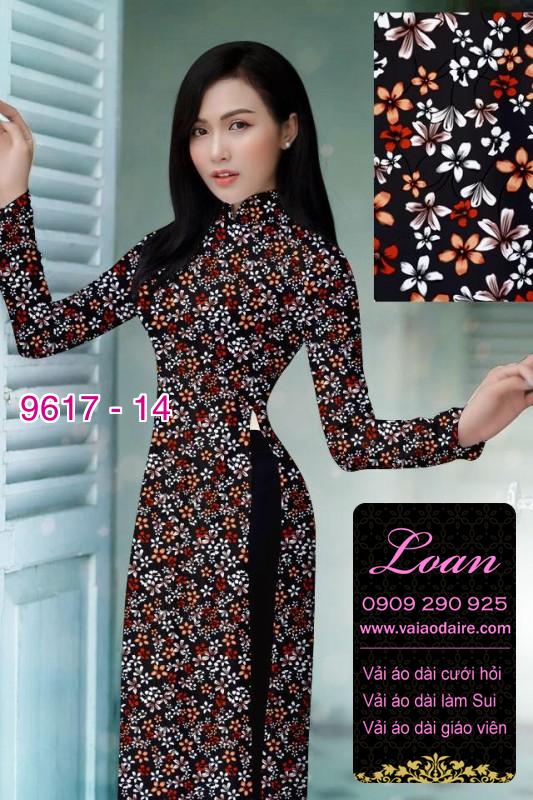 Vải áo dài hoa nhí