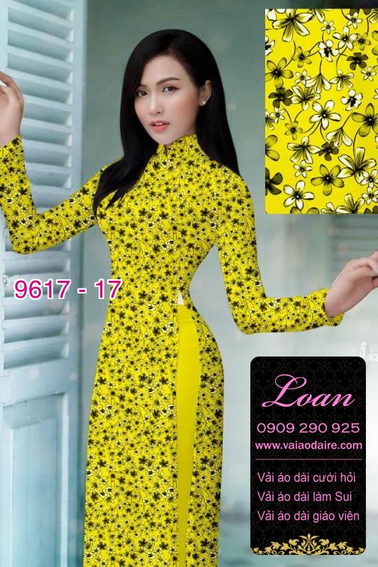 Vải áo dài hoa nhí