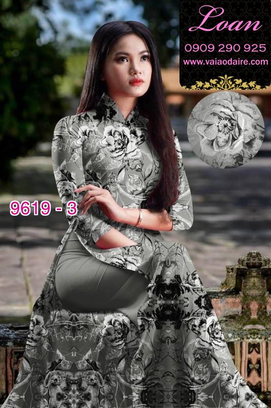 Vải áo dài hoa nguyên áo