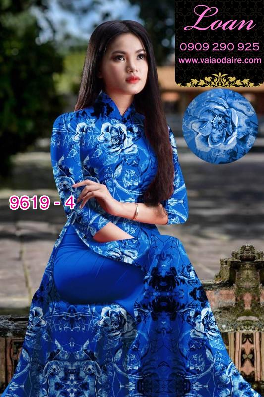 Vải áo dài hoa nguyên áo
