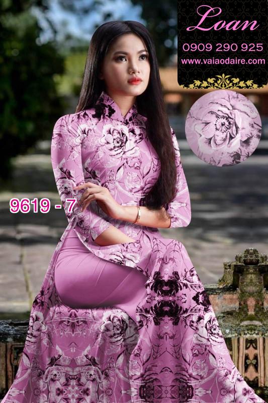 Vải áo dài hoa nguyên áo