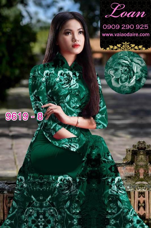 Vải áo dài hoa nguyên áo