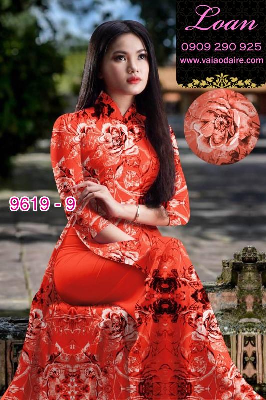 Vải áo dài hoa nguyên áo