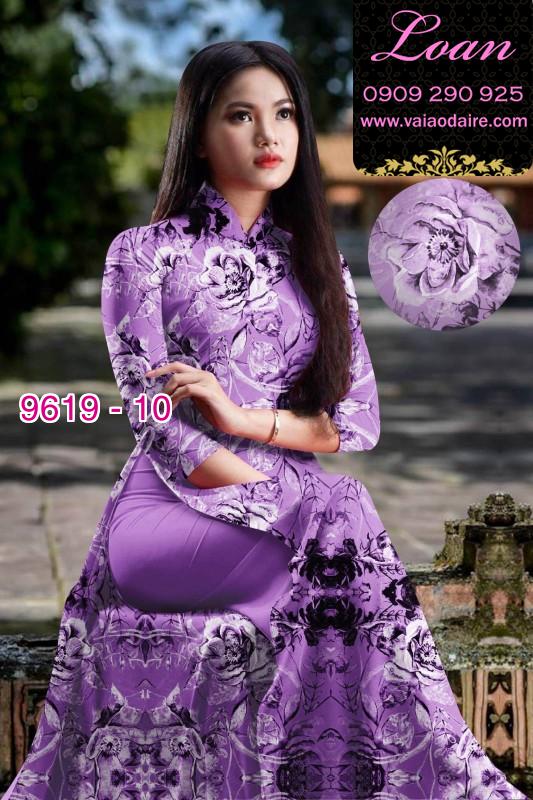 Vải áo dài hoa nguyên áo