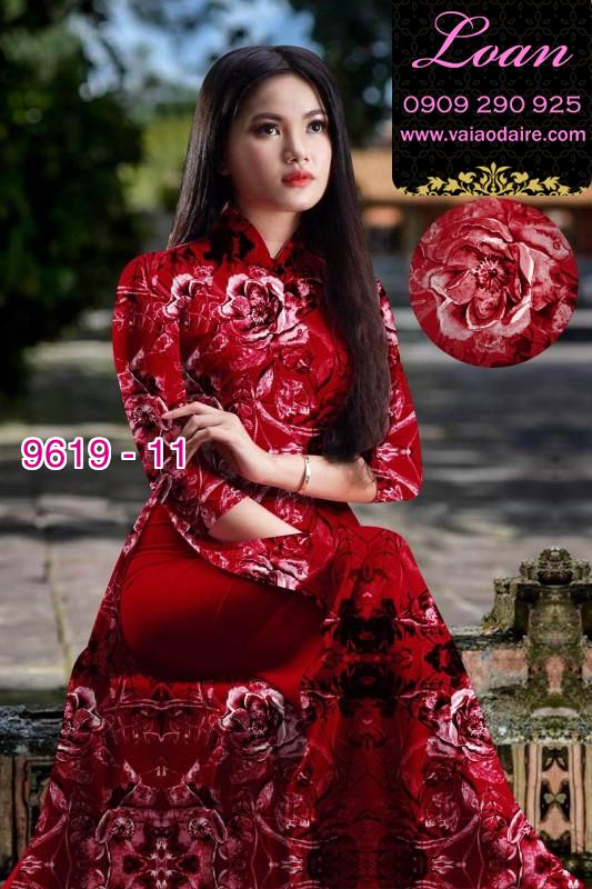 Vải áo dài hoa nguyên áo