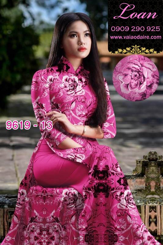 Vải áo dài hoa nguyên áo