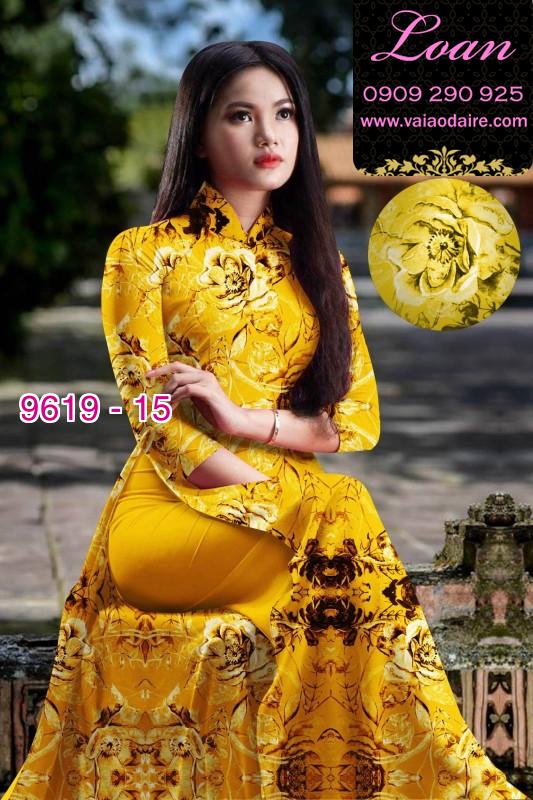Vải áo dài hoa nguyên áo