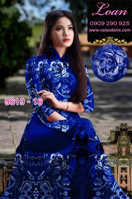 Vải áo dài hoa nguyên áo