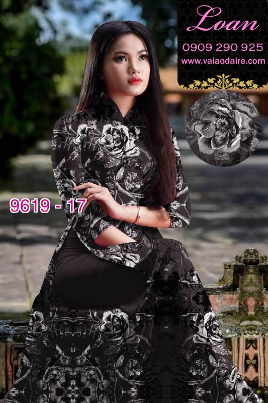 Vải áo dài hoa nguyên áo