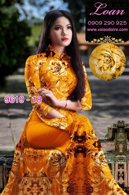 Vải áo dài hoa nguyên áo