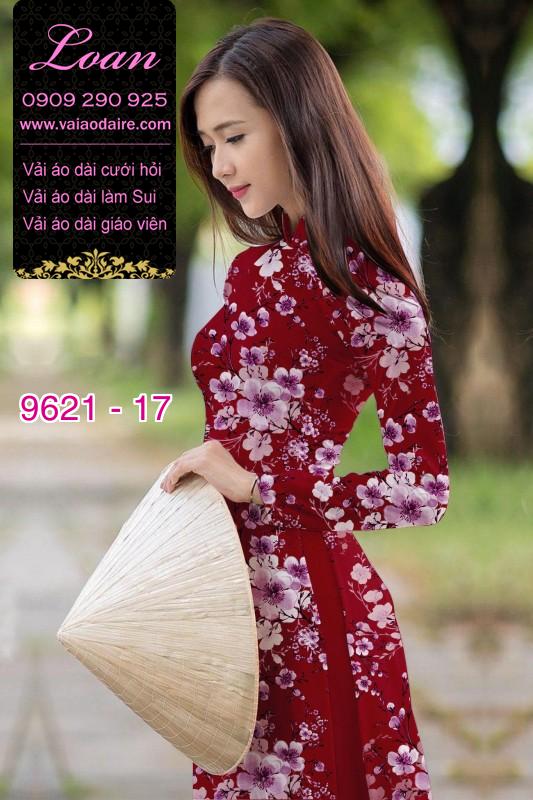 Vải áo dài hoa nguyên áo