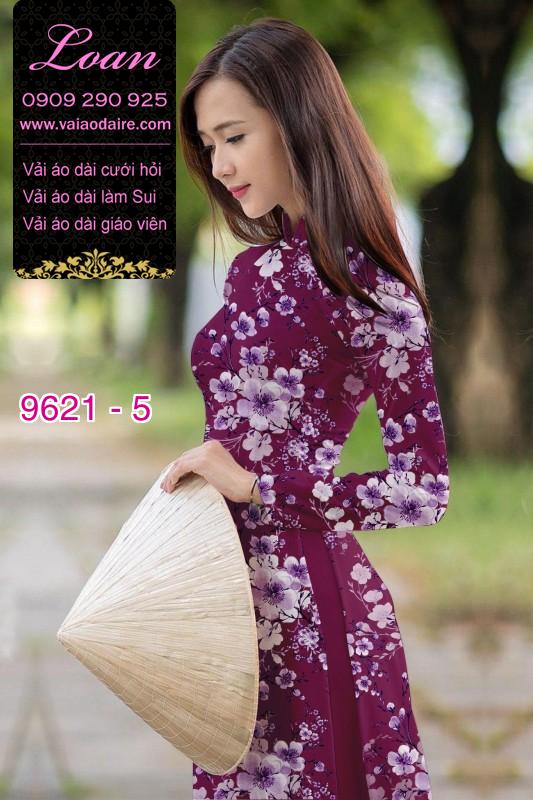 Vải áo dài hoa nguyên áo